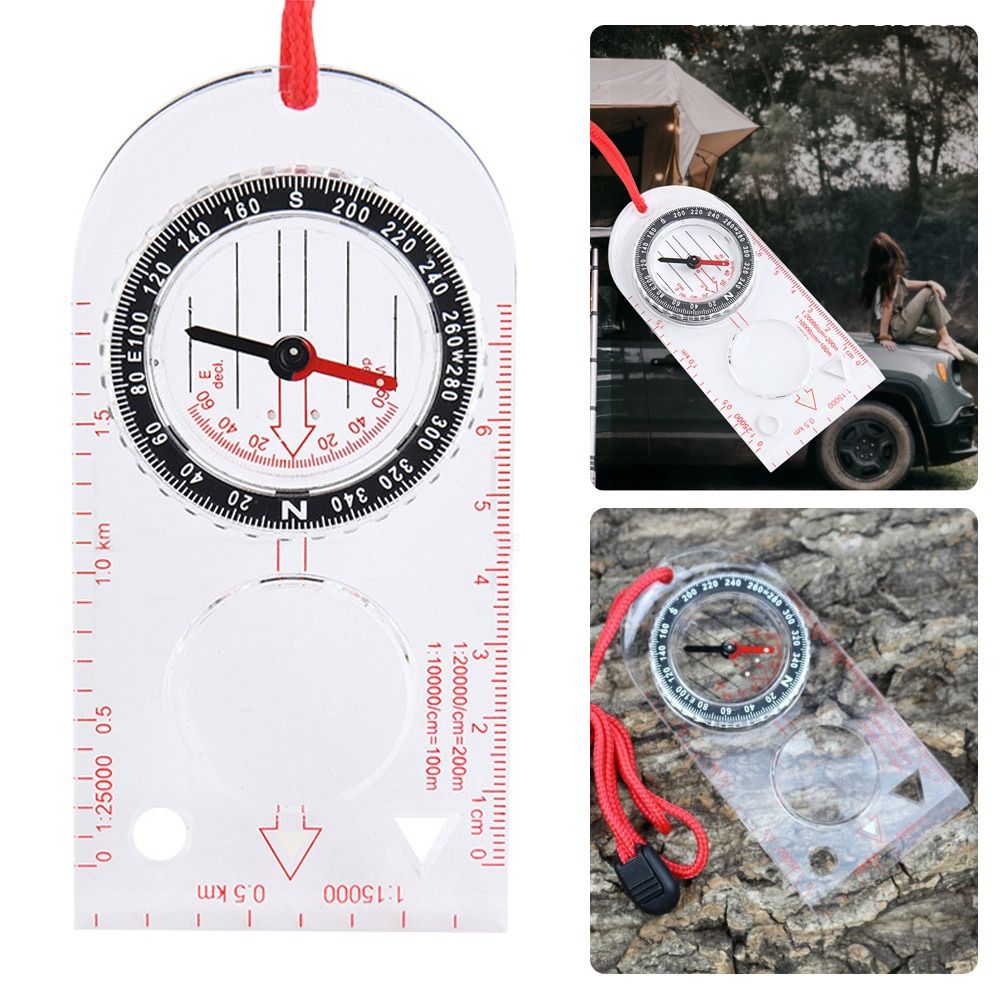 Map Compass Orienteering - Orienteering kompas Baseplate Hiking berkemah peta