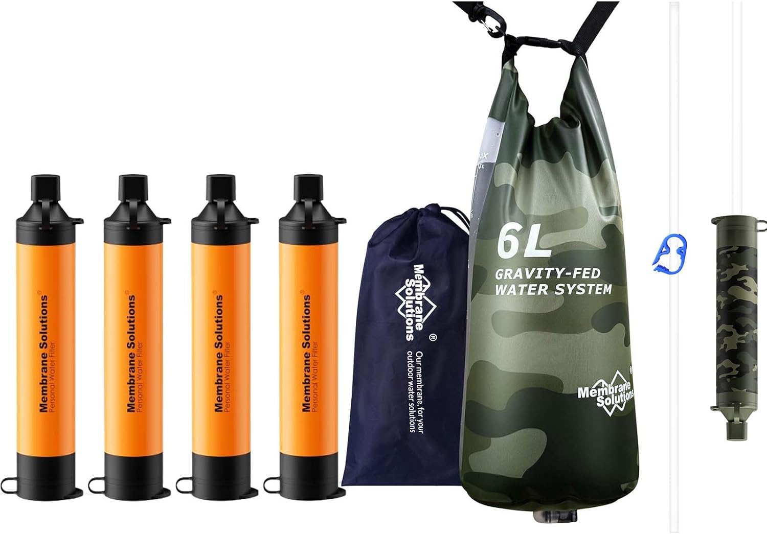 Water Filter Straw - Filter Air Pro 6L Camo Gravity