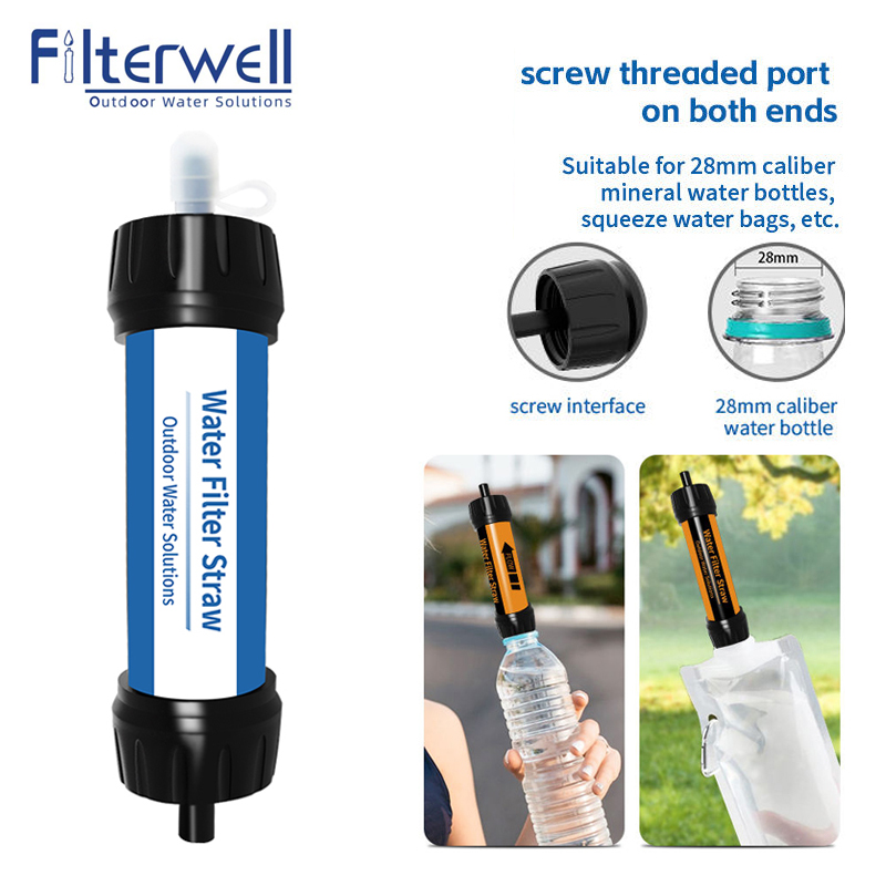 Water Filter Straw - Filterwell Filter berkemah sedotan Air Mini