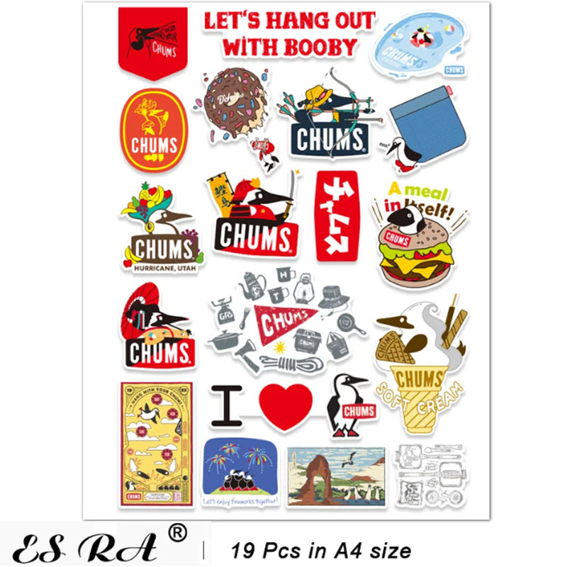 Outdoor Adventure Brands - Stiker Vinyl Glossy untuk Petualangan Berkemah
