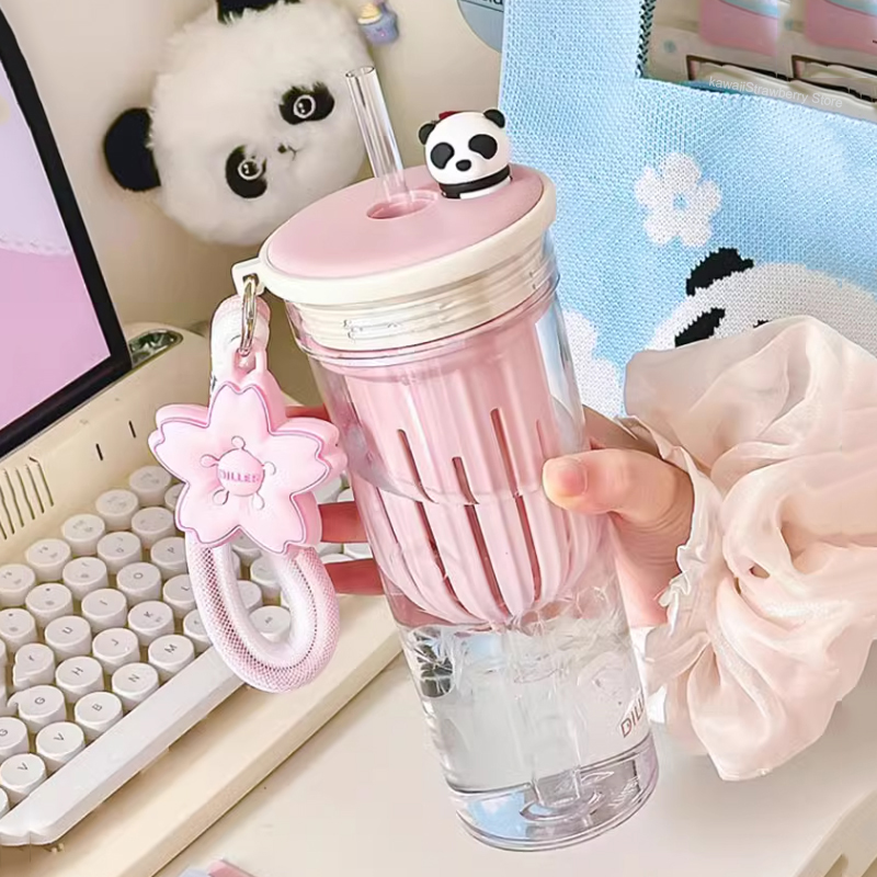 Water Filter Straw - Botol air lucu 650ml dengan penyaring