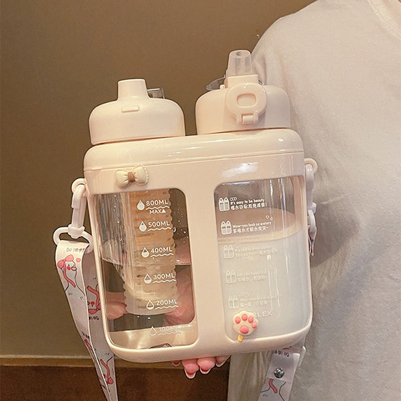 Botol air plastik minuman dobe - Water Filter Straw ulasan dan harga