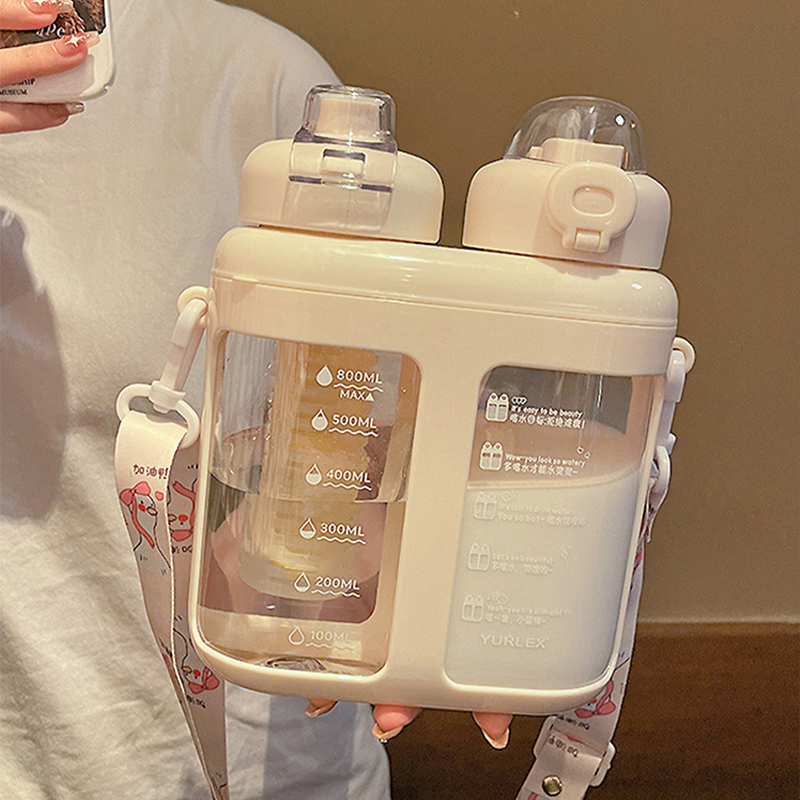 Botol air plastik minuman dobe - Water Filter Straw ulasan dan harga