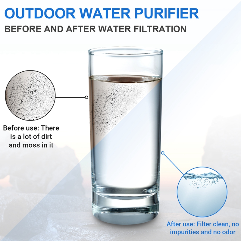 XSXS-500Ml botol penyaring air - Water Filter Straw ulasan dan harga