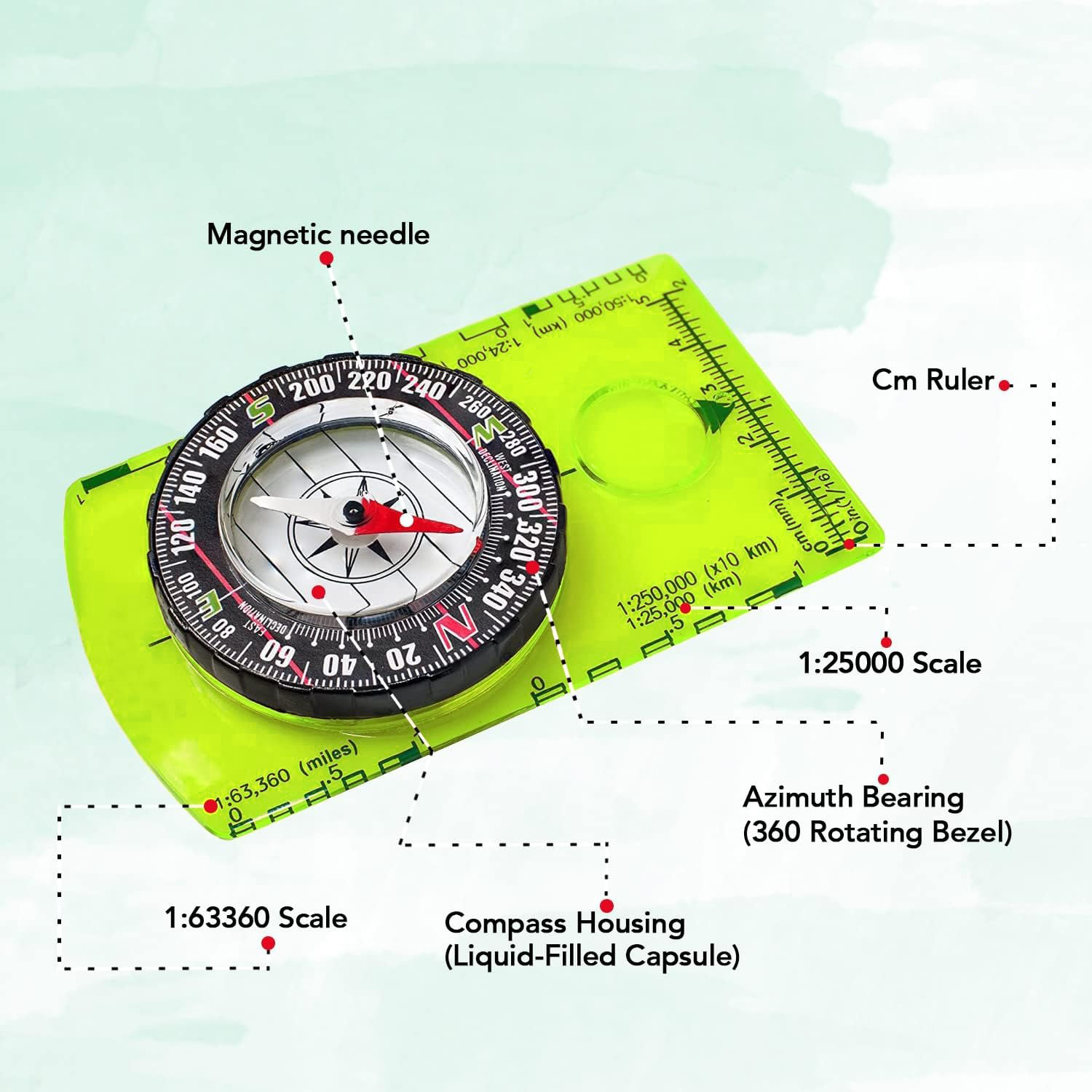Kompas Orienteering YANBIGUO u - Map Compass Orienteering ulasan dan harga