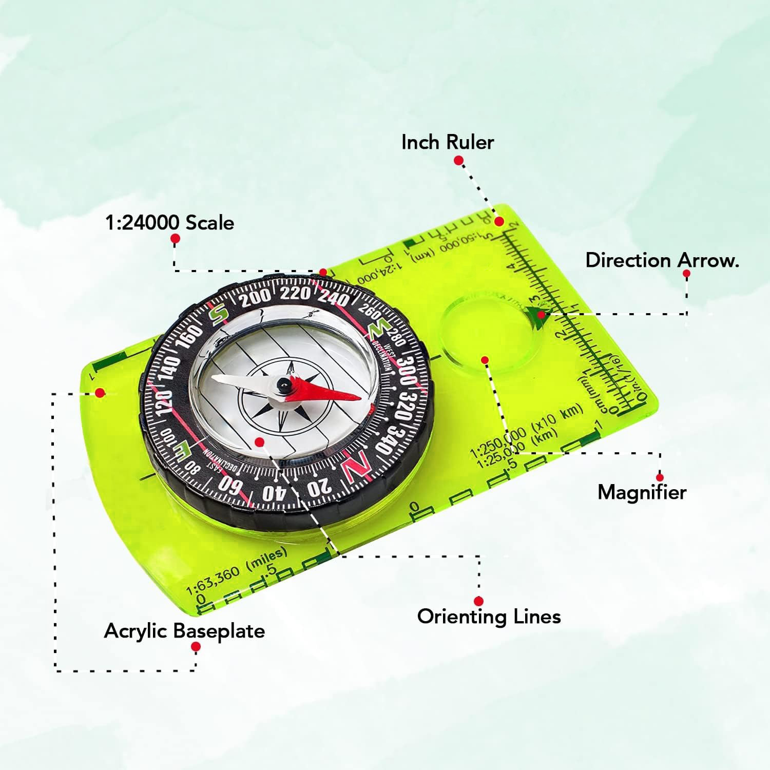 Kompas Orienteering YANBIGUO u - Map Compass Orienteering ulasan dan harga