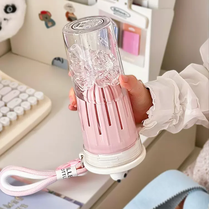 Botol air lucu 650ml dengan pe - Water Filter Straw ulasan dan harga