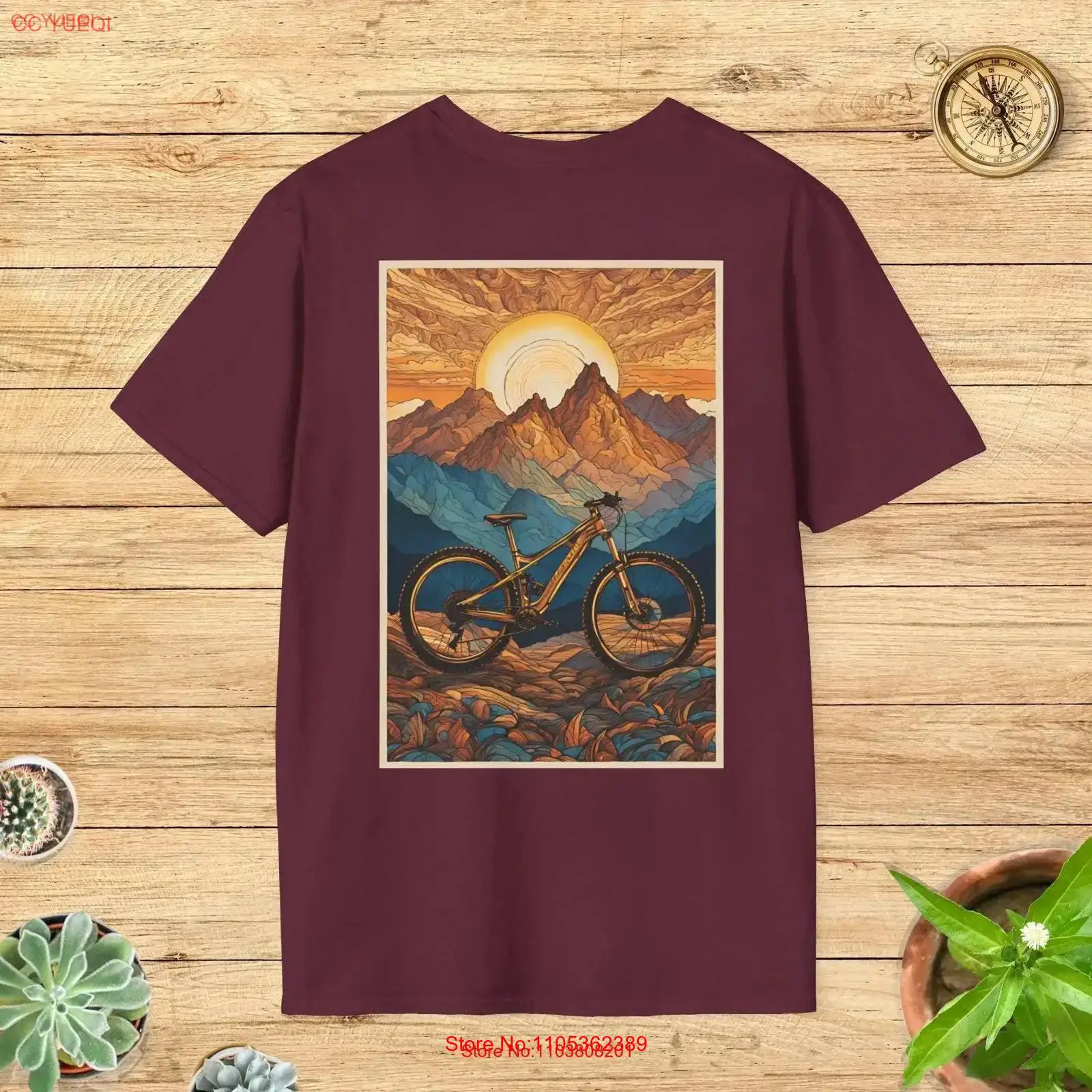 Kaos Seni Sepeda Gunung yang I - Outdoor Adventure Ideas ulasan dan harga